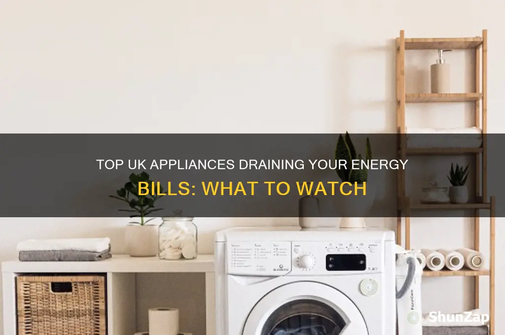 which appliances use most electricity uk