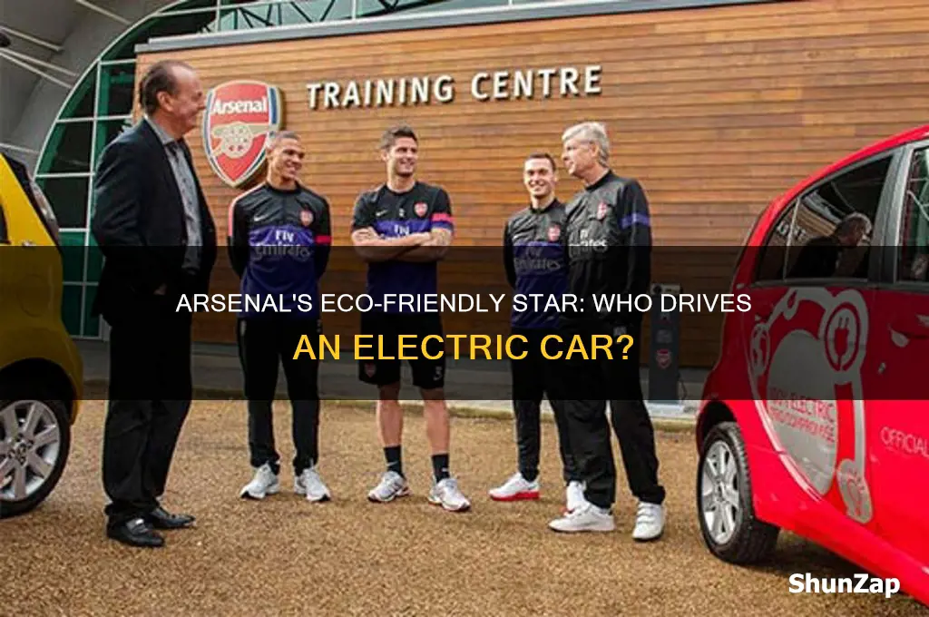 which arsenal player drives an electric car