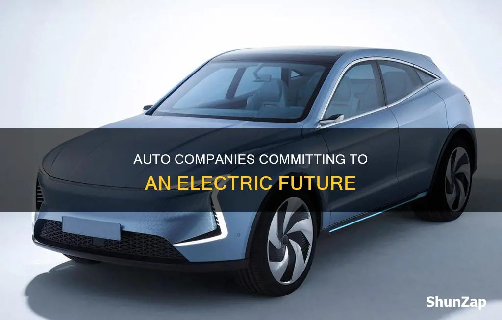 which auto companies are going electric