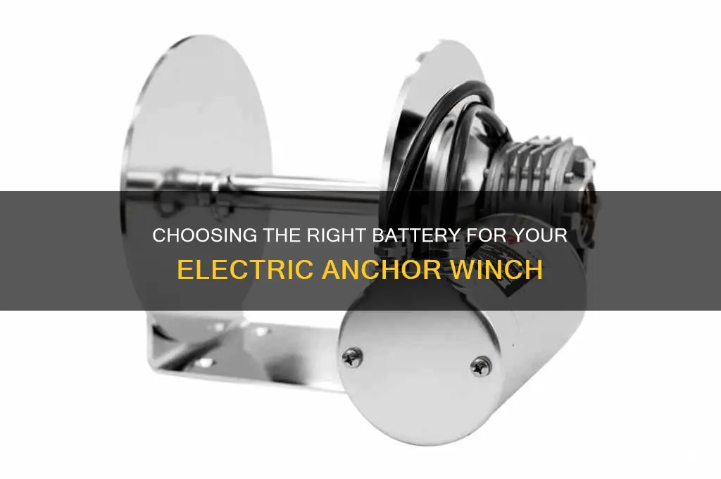 which battery to hook electric anchor winch