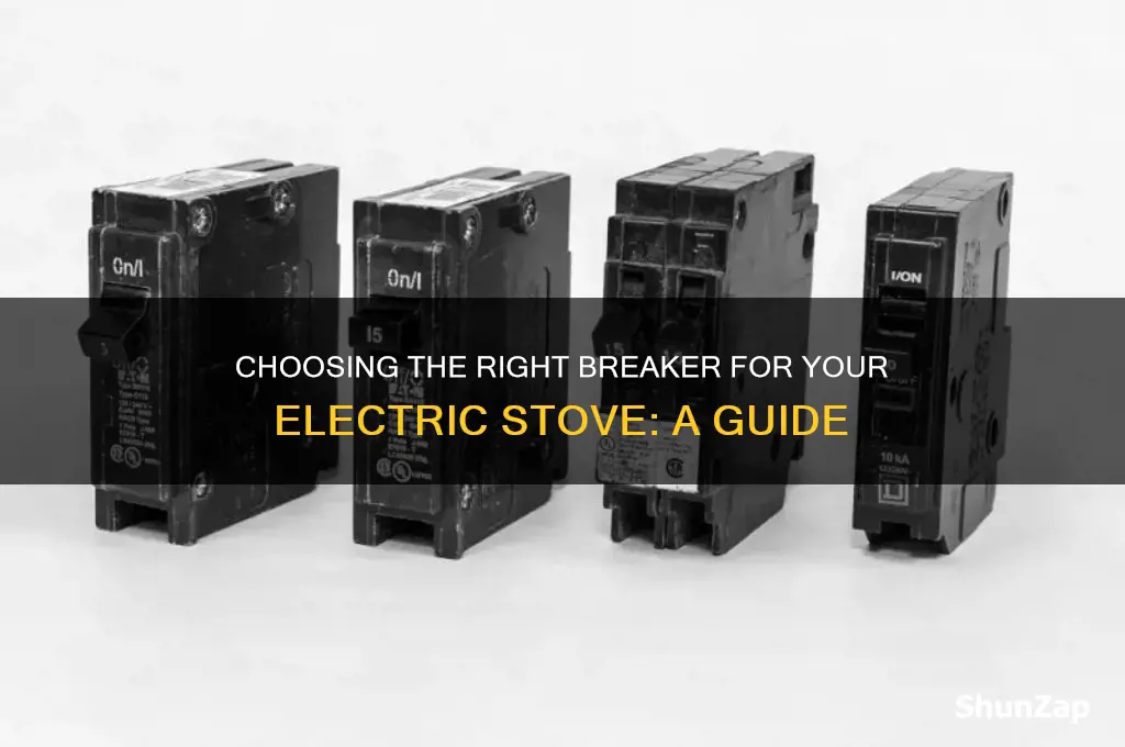 which breaker should be used for an electric stove