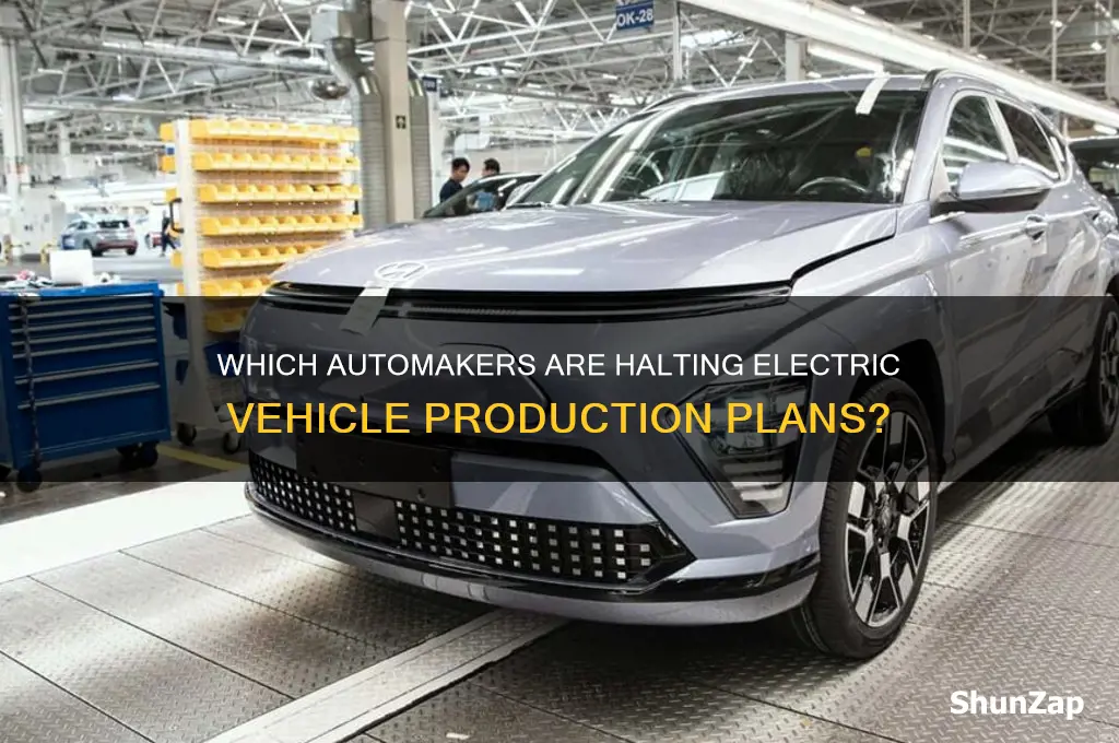 which car companies are stopping electric cars