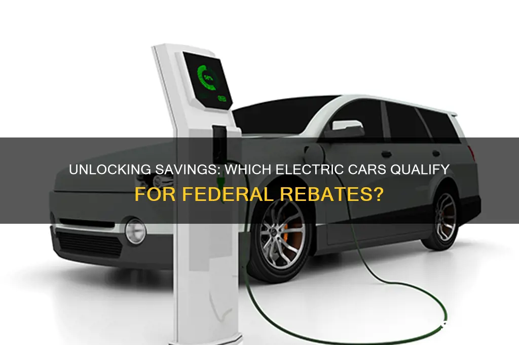 which car qualify for electric car federal rebate