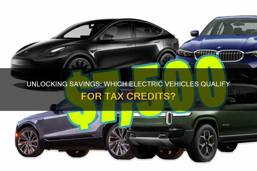 which cars qualify for electric tax credit