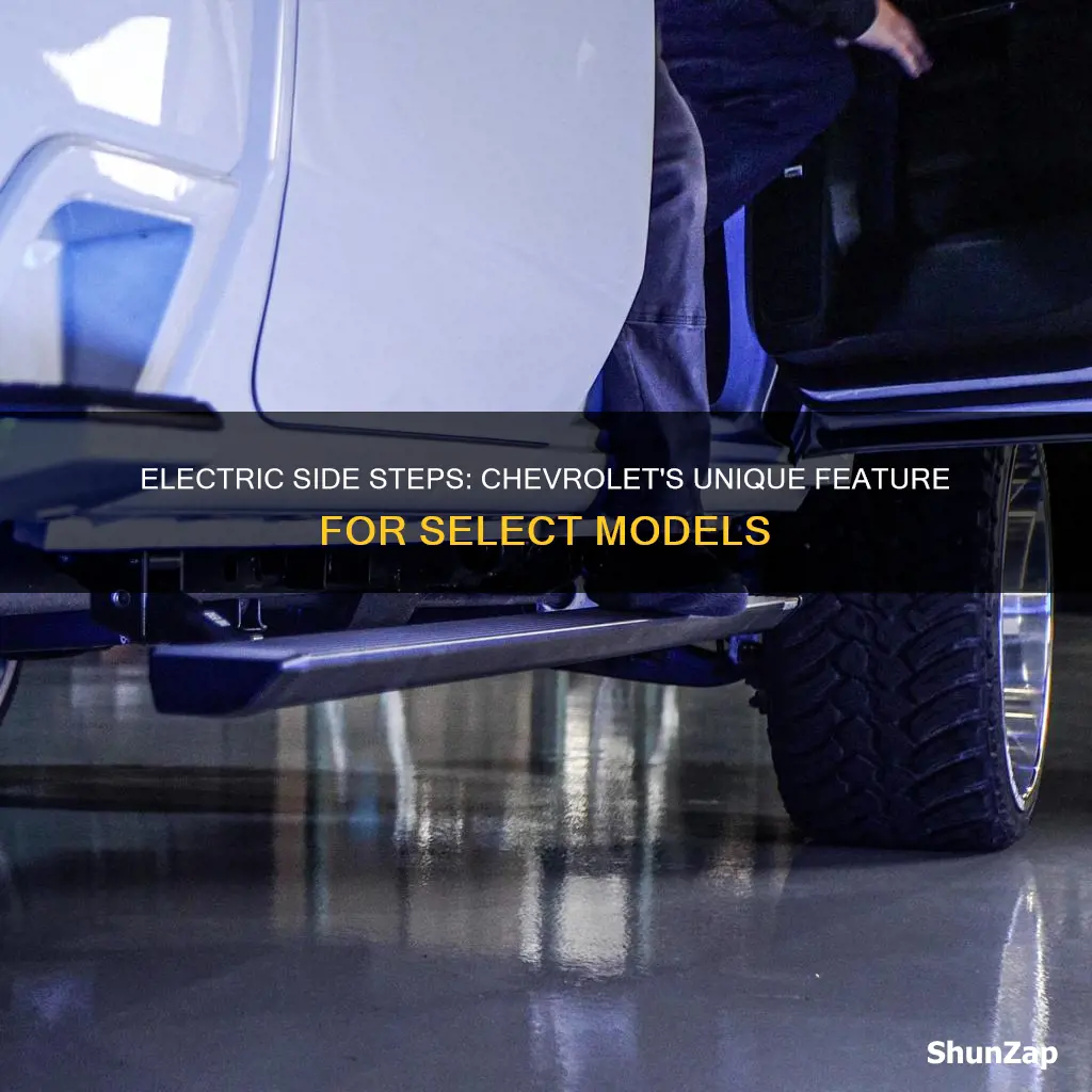 which chevrolet vehicle has electric sode steps