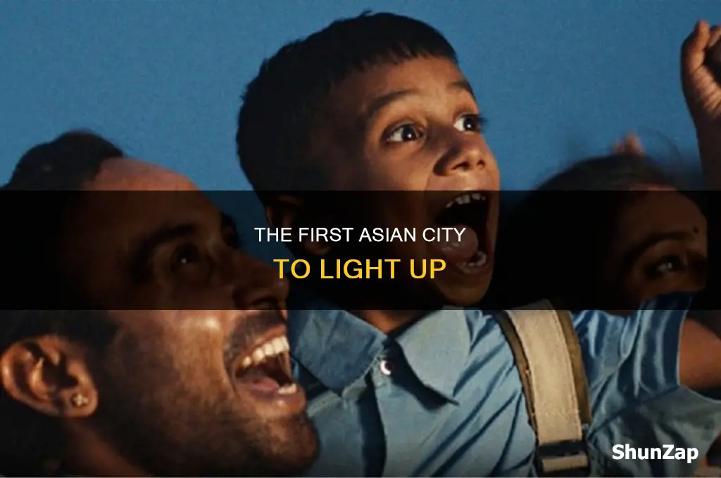 which city got first electricity in asia