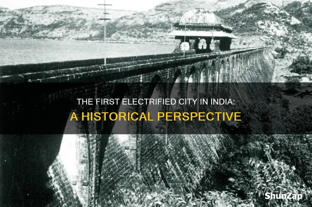 which city got first electricity in india