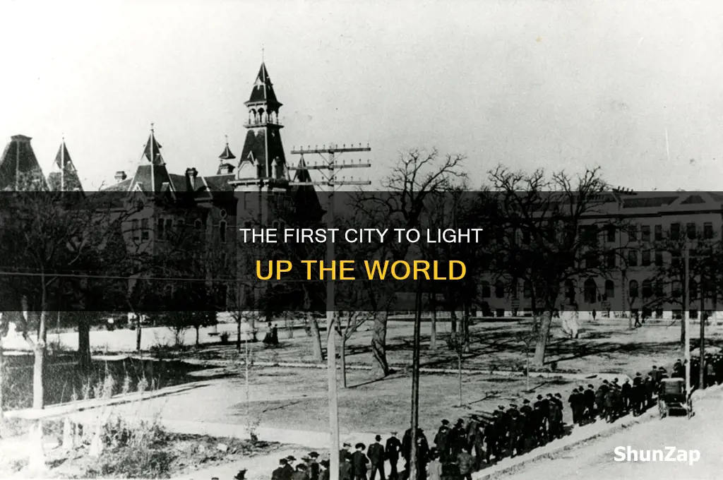 which city got first electricity in world