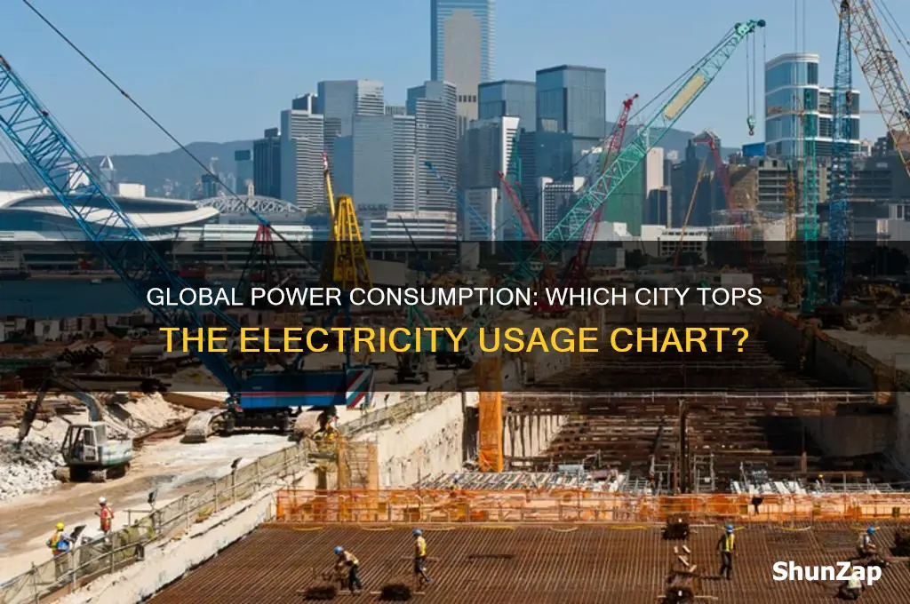 which city uses the most electricity in the world
