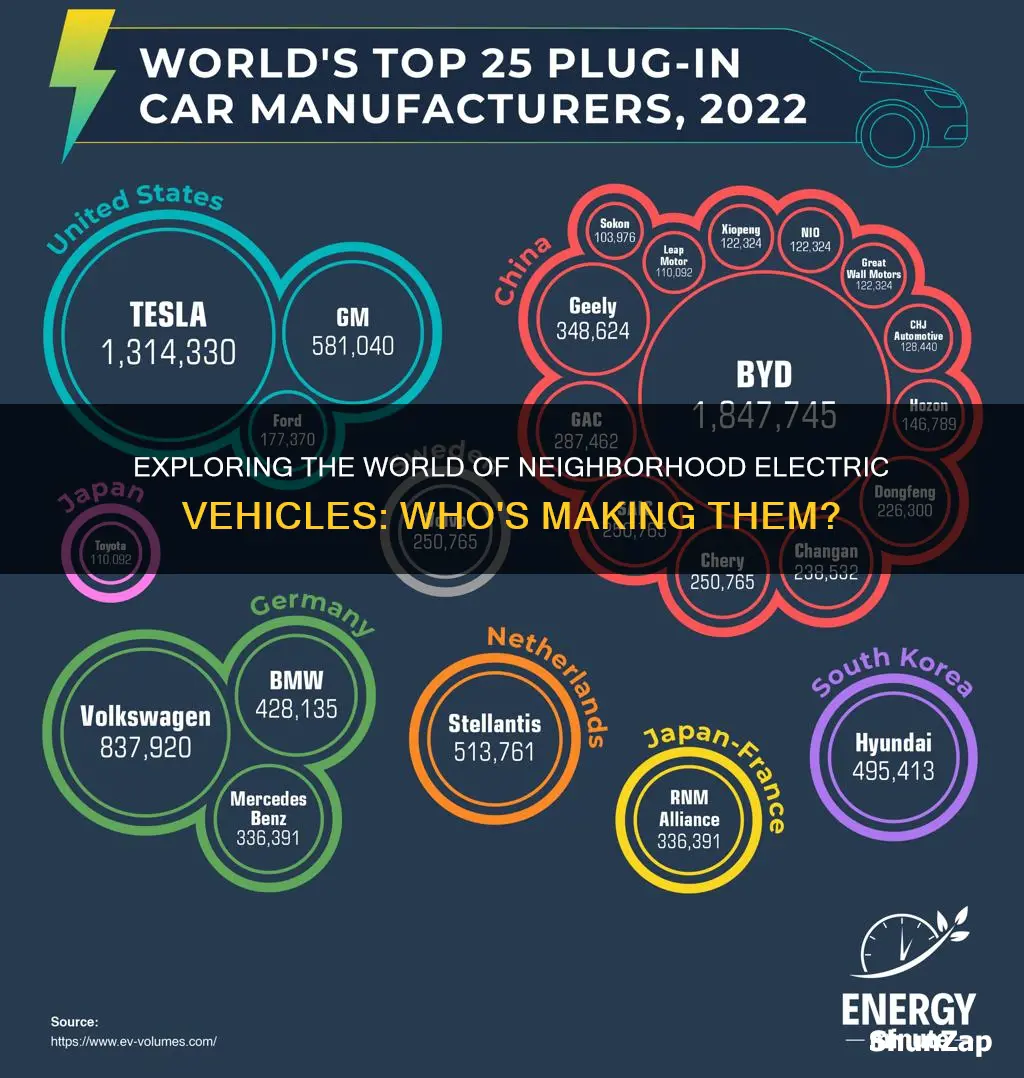 which companies produce neighborhood electric vehicles