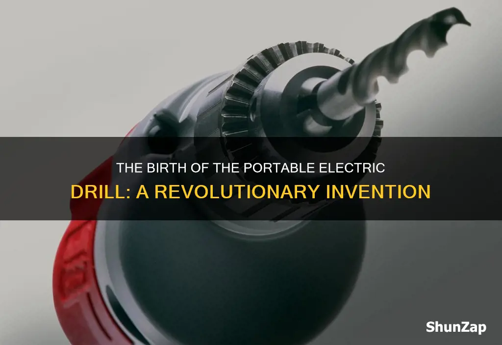 which company made the first portable electric drill