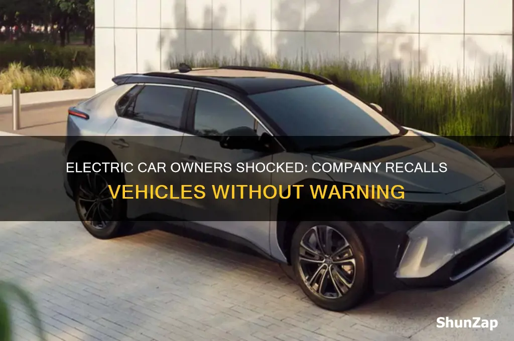 which company towed away their electric cars from owners