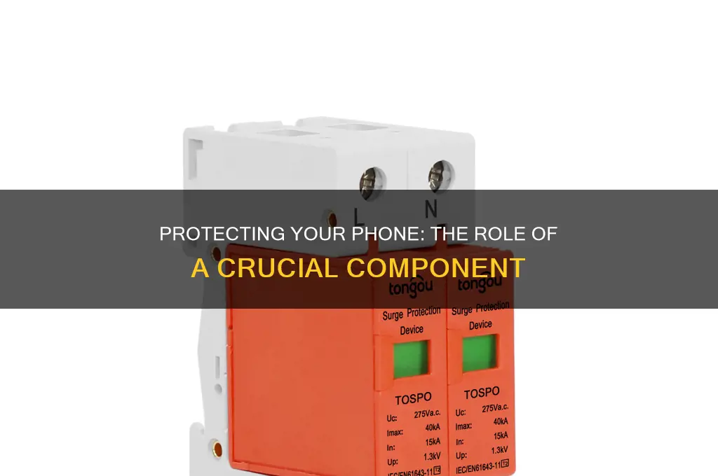 which component prevents electricity from destroying phone