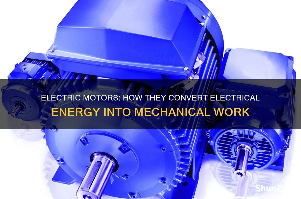 which component uses electrical energy to perform work