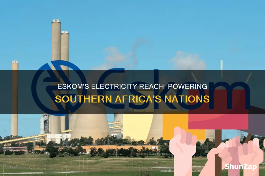 which countries does eskom supply electricity to