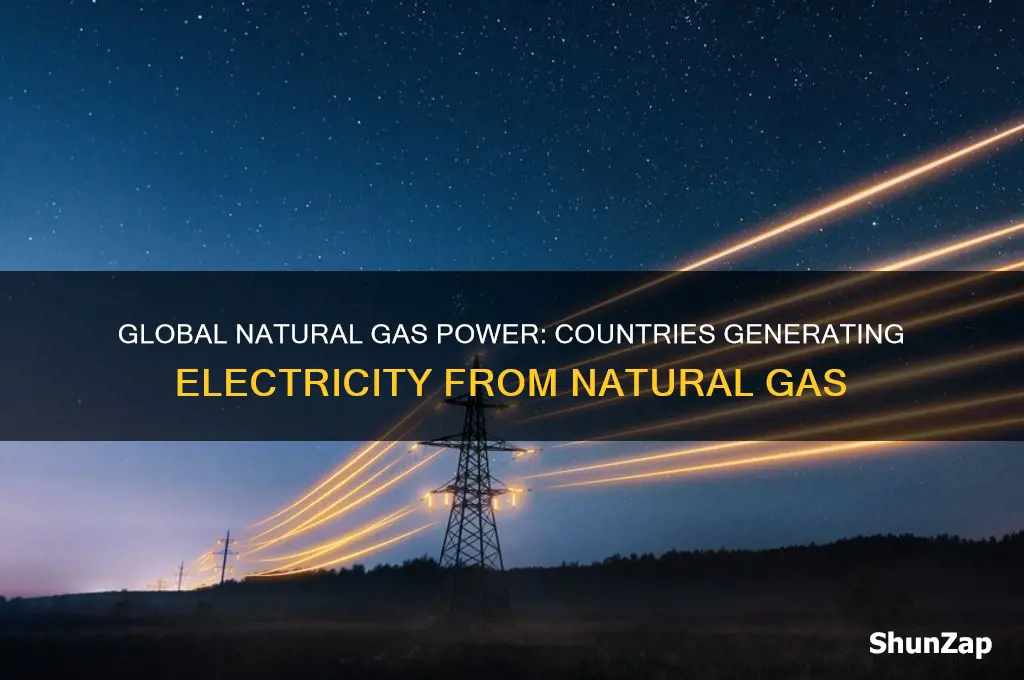 which countries use natural gas to generate electricity