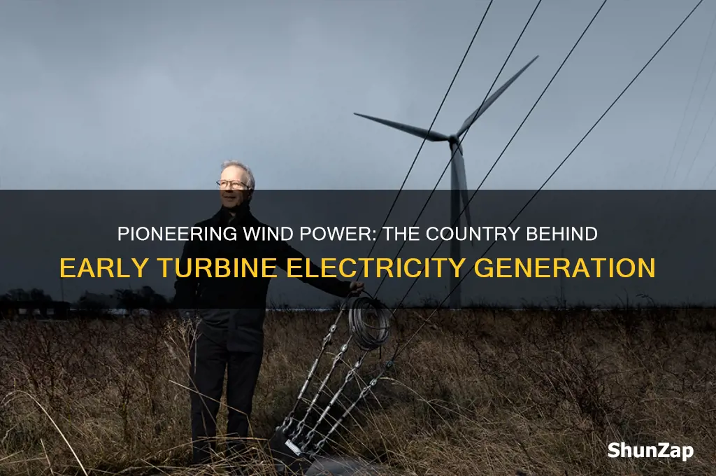 which country created electricity using wind turbines
