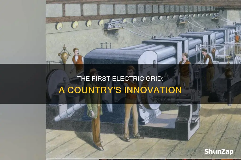 which country created the first electric grid