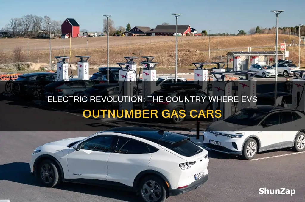 which country has more electric cars than gas cars