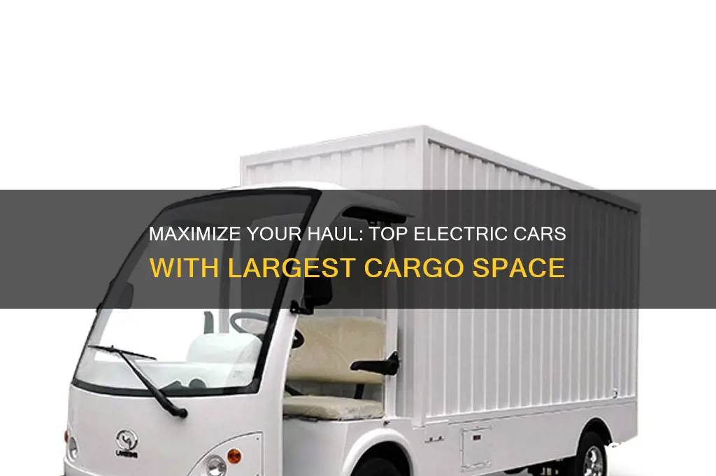 which electric car has the most cargo space