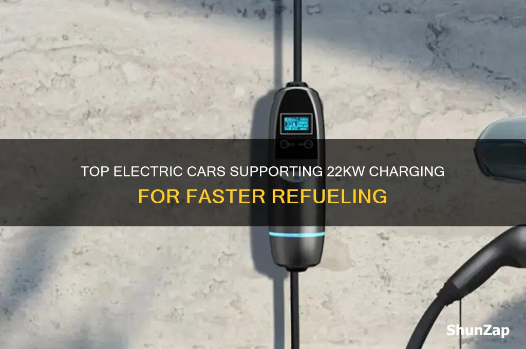 which electric cars can charge at 22kw