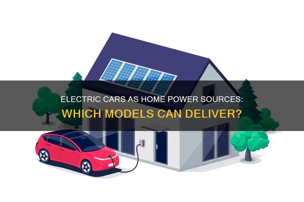 which electric cars can power your home