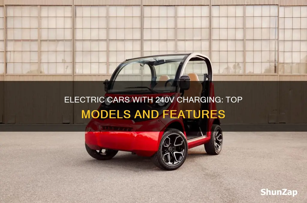 which electric cars have a 240v charging system