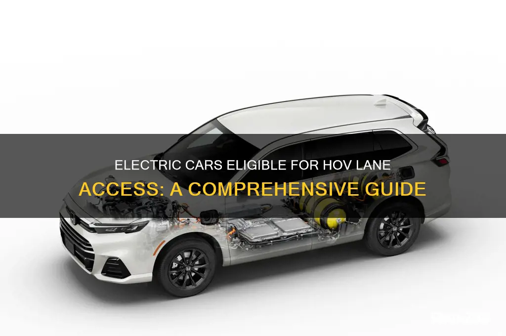 which electric cars qualify for hov lane