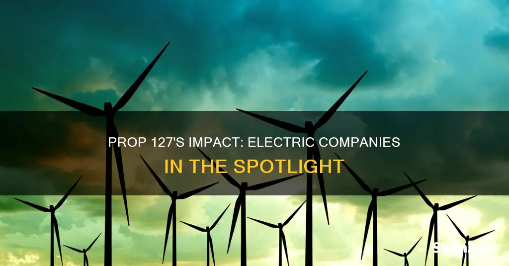 which electric companies does prop 127 effect