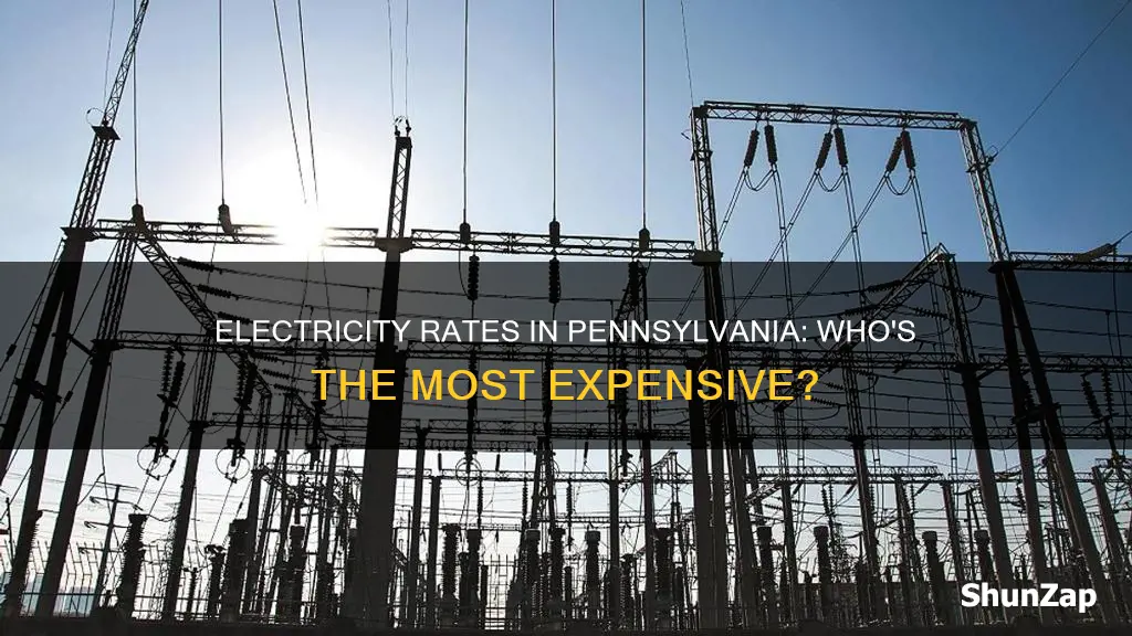 which electric company has the highest rates in pennsylvania