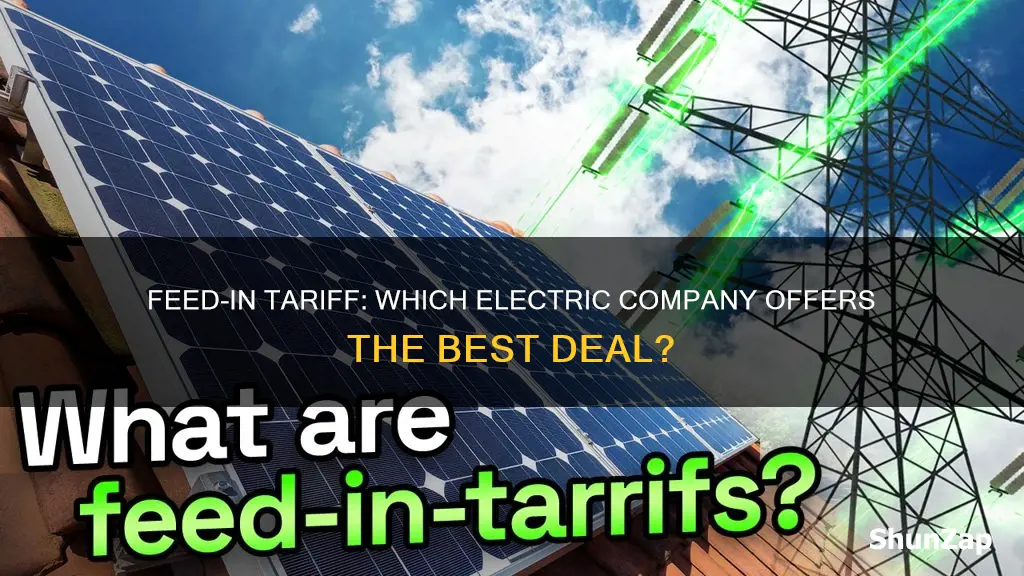 which electric company offers feed-in tarriff