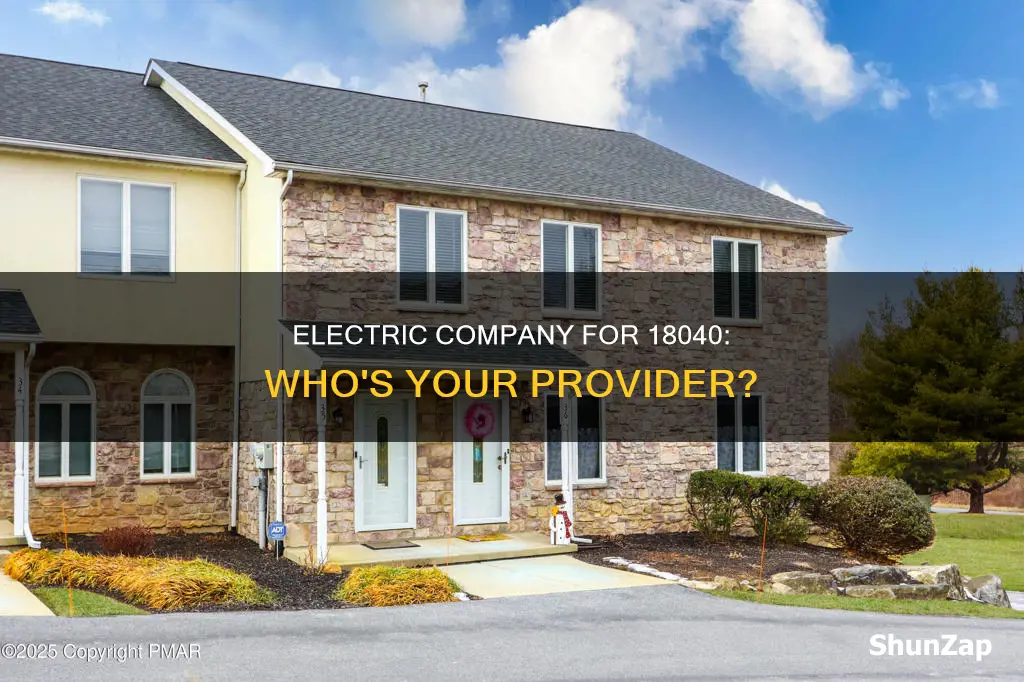 which electric company serves 18040