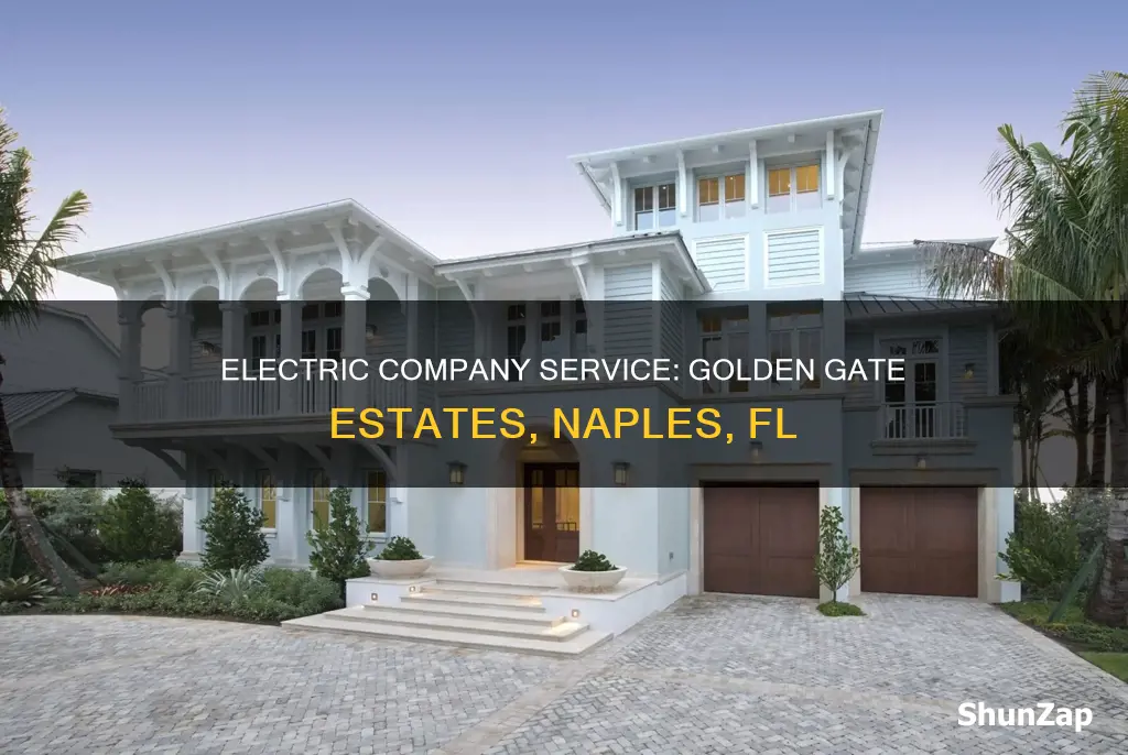 which electric company service golden gate estates naples fl