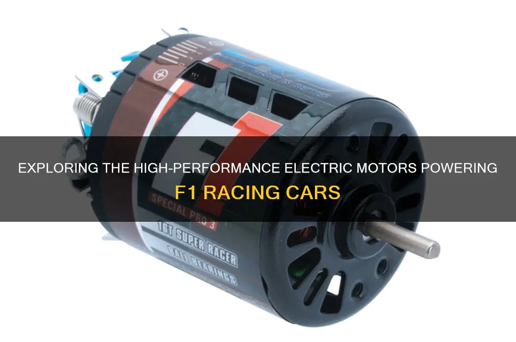 which electric motors does f1 use