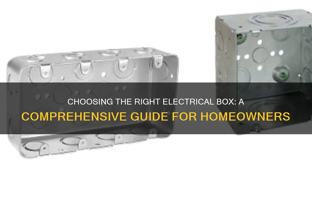 which electrical box to use