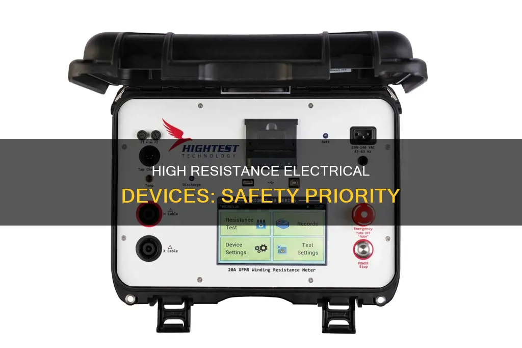 which electrical device must have high resistance