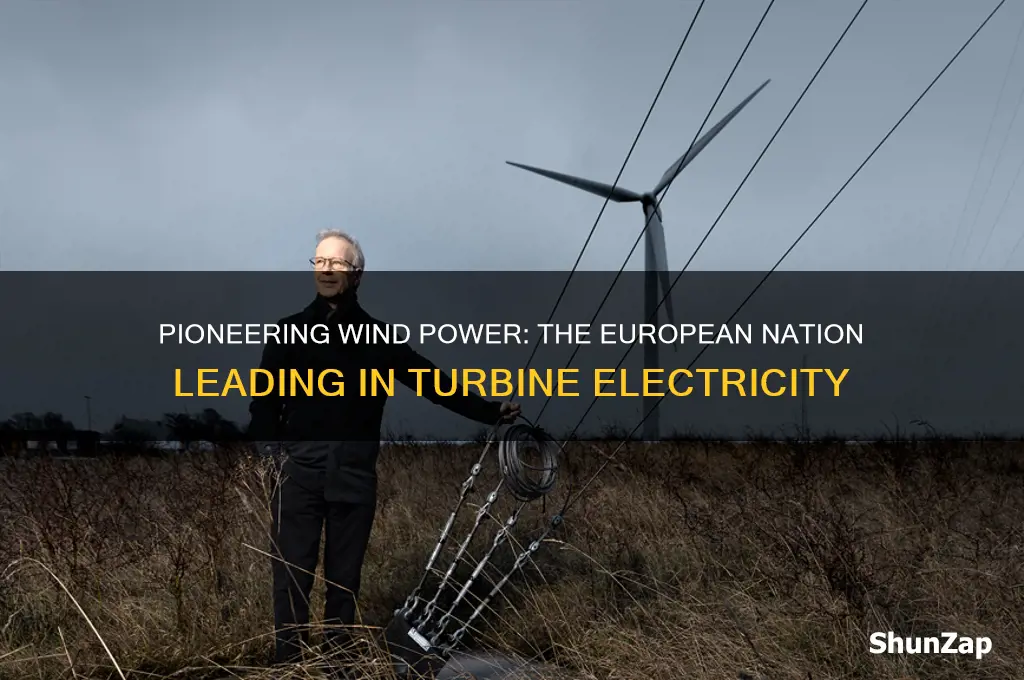 which european country created electricity using wind turbines