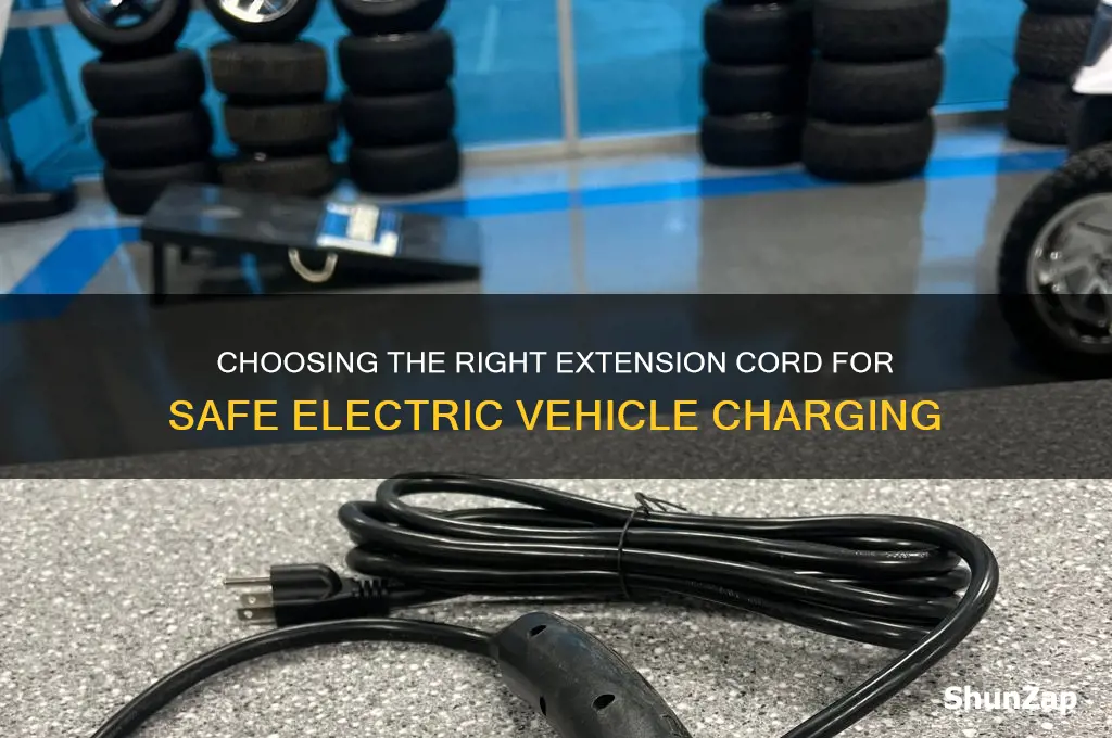 which extension cord is safe to charge electric car with