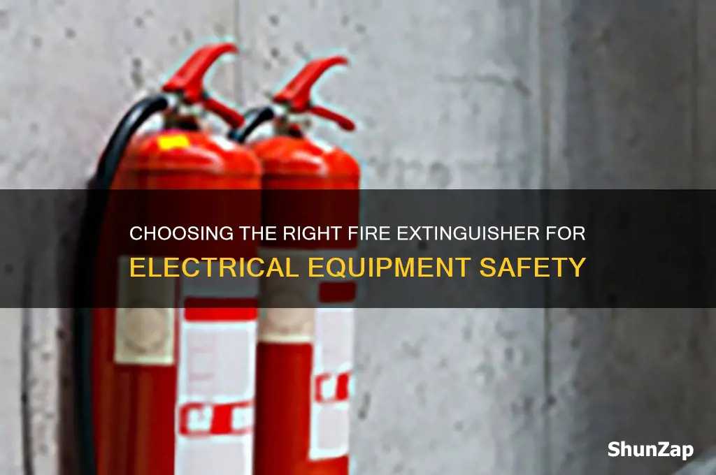which extinguisher should be used on electrical equipment
