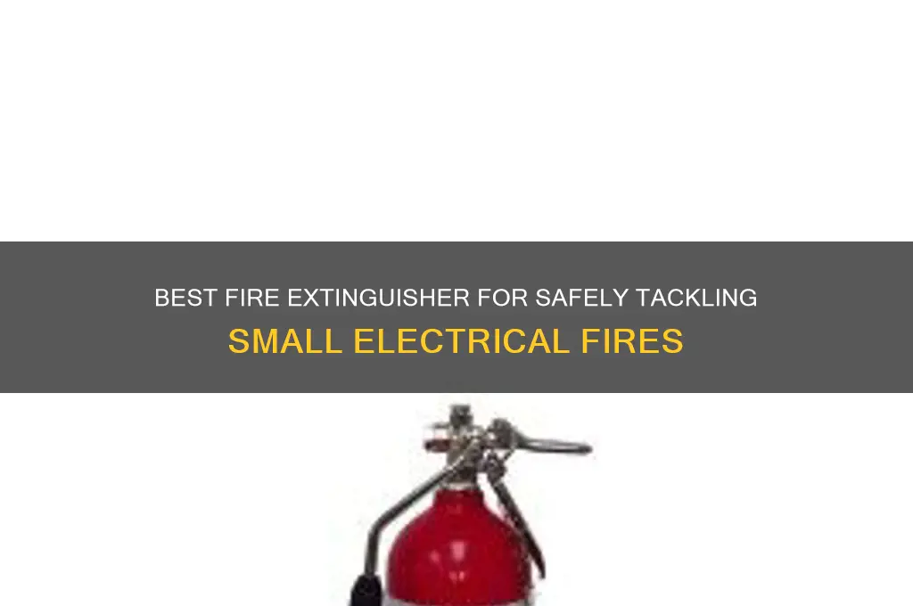which fire extinguisher is used for small electrical fire