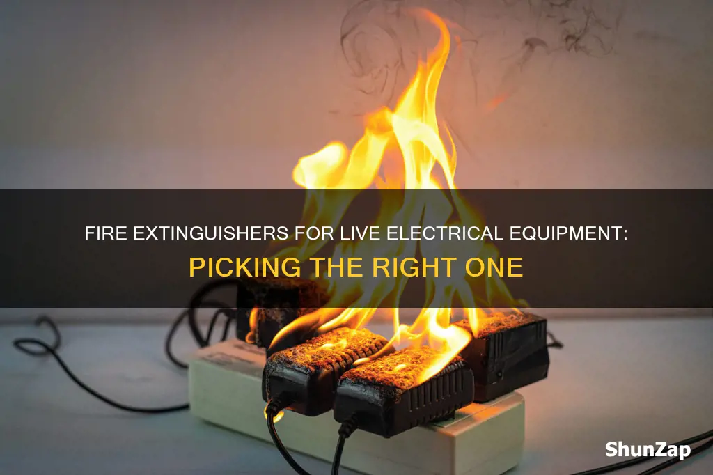 which fire extinguisher on live electrical equipment