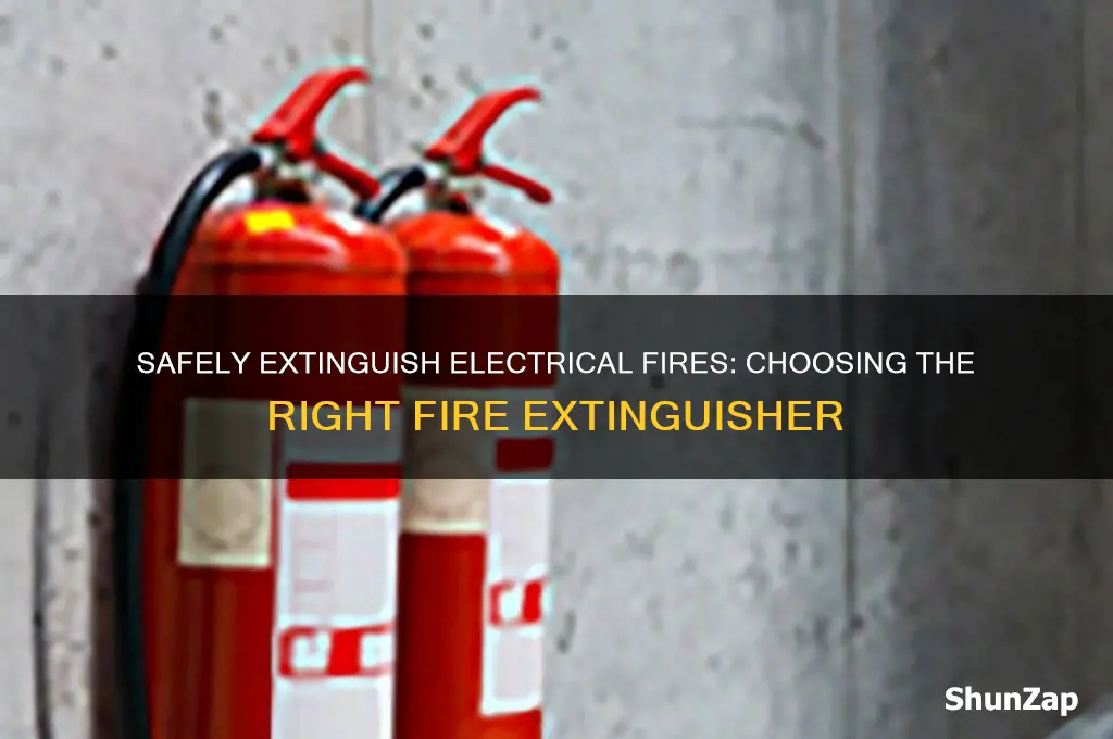 which fire extinguisher to use on live electrical equipment