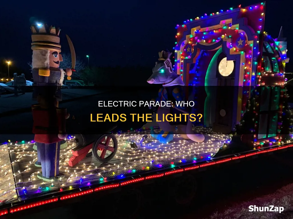 which float lead the parade electric parade