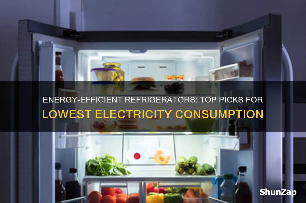 which fridge uses the least electricity
