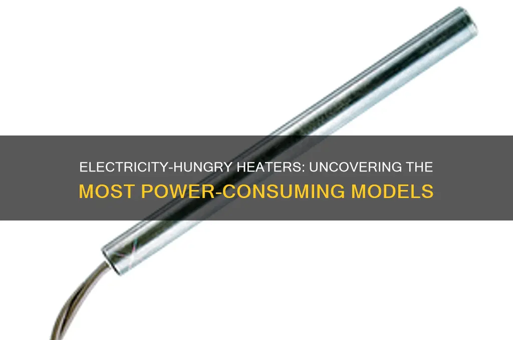 which heaters use the most electricity
