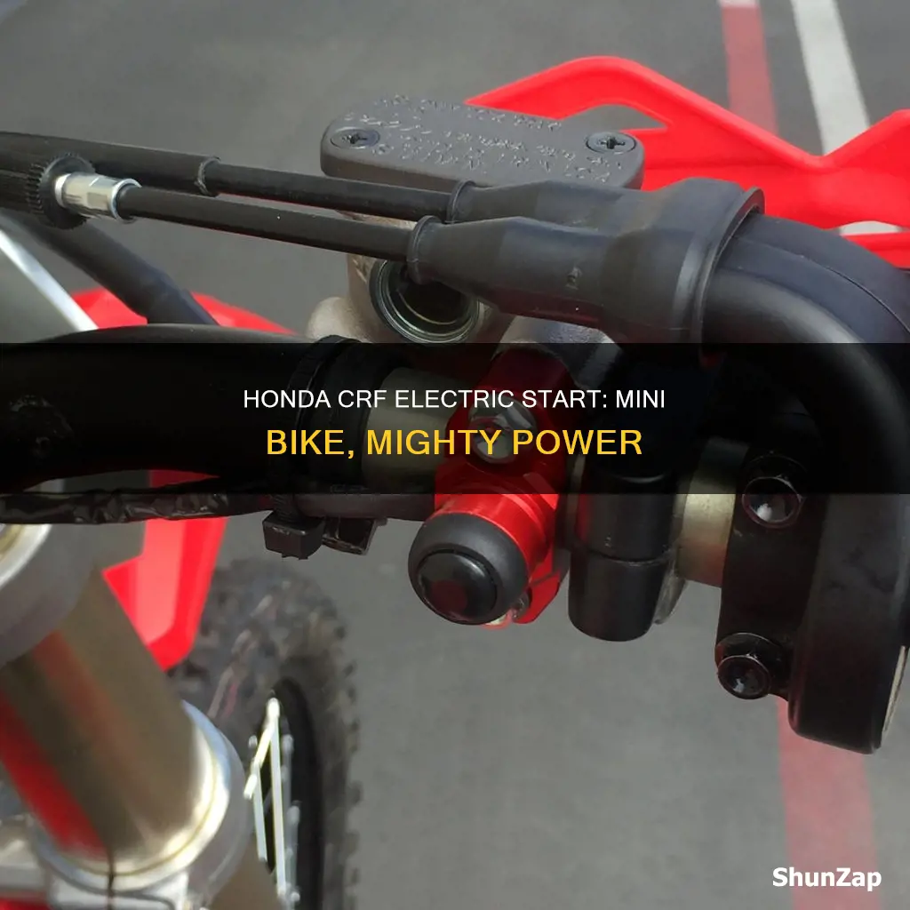 which honda crf mini has electric tsrta
