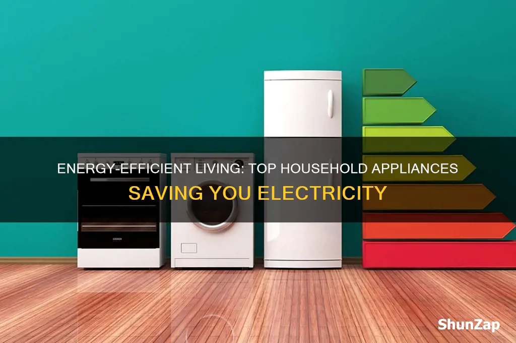 which household appliances use the least electricity