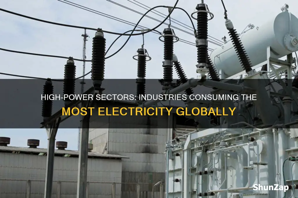 which industries use most electricity