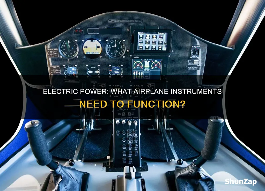 which instrument is electrically powered in airplane