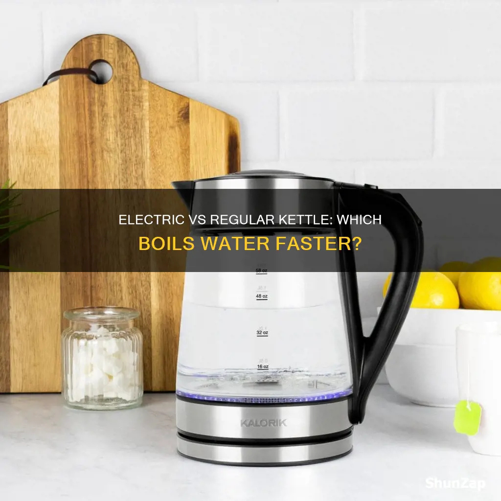 which is faster electric kettle or regular